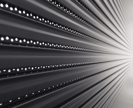 volets roulants à lames bioclimatiques micro perforées